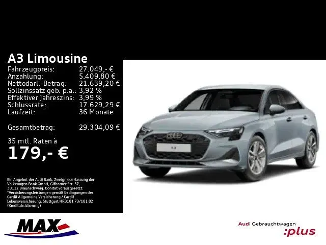 Gebraucht Audi A3 Advanced 116 PS (85 kW) 2025 Pfeilgrau perleffekt (metallic) Limousine