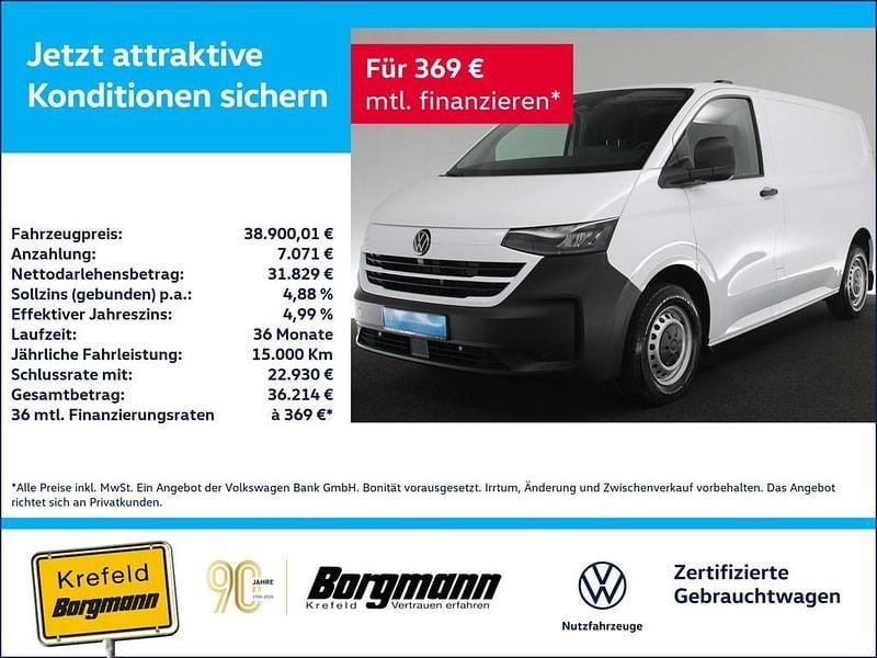 Neu VW T7 150 PS (110 kW) 2025 Weiss / clear white Van