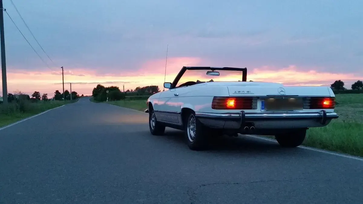 Gebraucht Mercedes SL450 224 PS (164 kW) 1972 Weiß Cabrio
