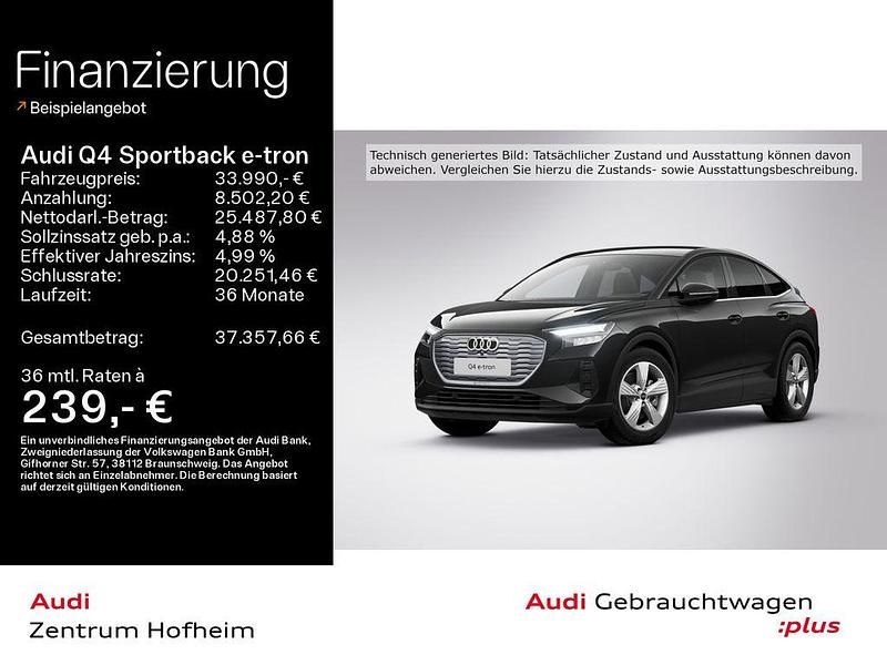 Metallic Gebraucht 2023 Audi Q4 Sportback e-tron S-Line SUV | 33.990 € (Fairer Preis) - Bild 1/4