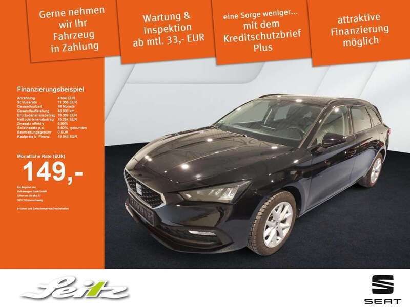 Schwarz Gebraucht 2021 Seat Leon Style Limousine | 19.948 € (Fairer Preis) - Bild 1/4