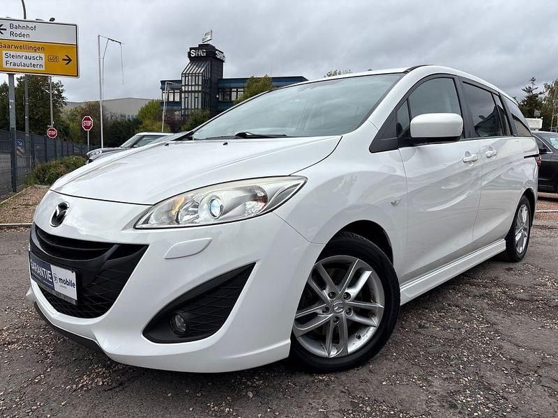 Weiß Gebraucht 2012 Mazda 5 Sports-Line Van / Kleinbus | 3.999 € (Guter Preis) - Bild 1/4