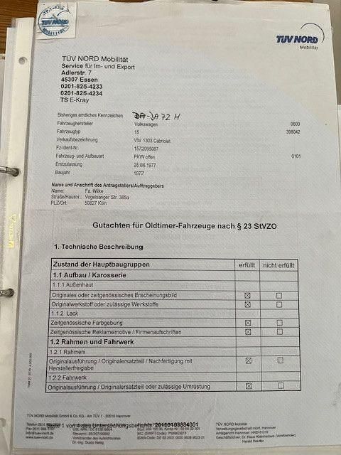 Gebraucht VW Käfer 99 PS (72 kW) 1977 Grün Cabrio