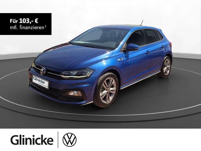 Blau Gebraucht 2021 VW Polo R-line Kleinwagen | 24.880 € (Etwas zu teuer) - Bild 1/3