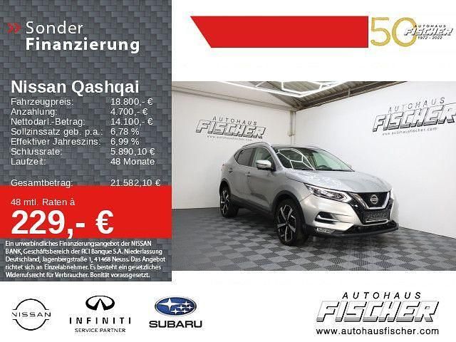 Silber Gebraucht 2019 Nissan Qashqai Tekna SUV | 18.800 € (Etwas zu teuer) - Bild 1/4
