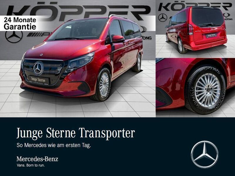 Rot Gebraucht 2024 Mercedes EQV300 Edition Kombi | 58.555 € - Bild 1/4