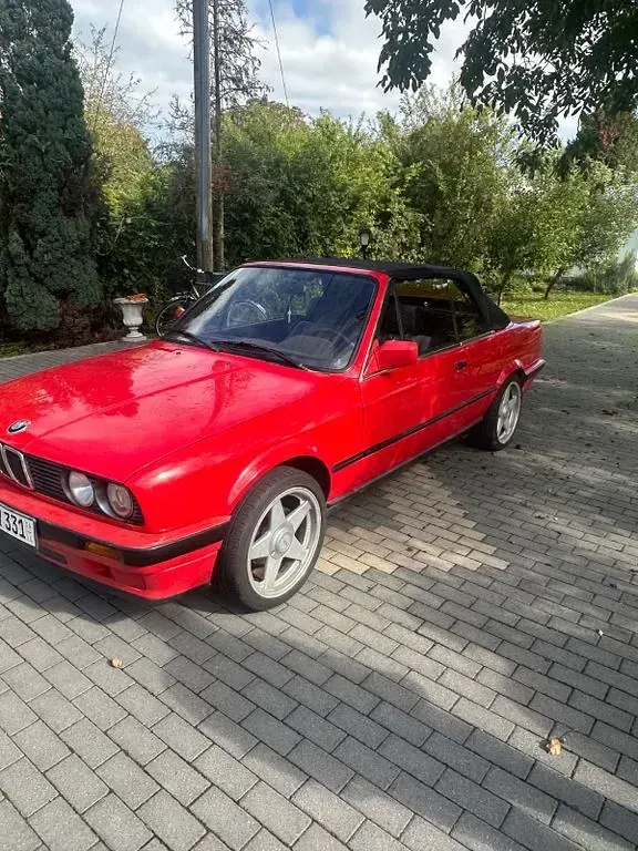 Gebraucht BMW 320 Cabriolet Sport Line 129 PS (94 kW) 1991 Rot Cabrio