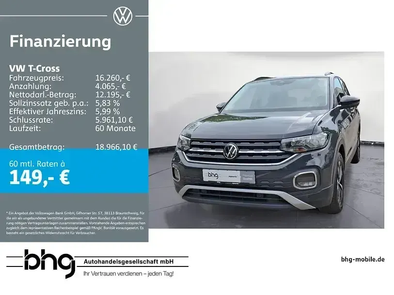 Gebraucht VW T-Cross United 95 PS (69 kW) 2021 SUV