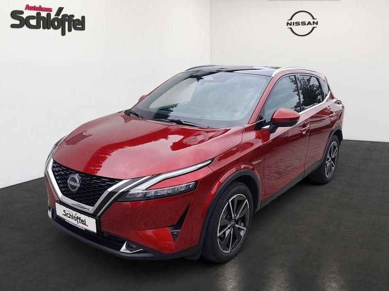 Fuji sunset red metallic Gebraucht 2022 Nissan Qashqai Tekna+ SUV | 27.990 € (Fairer Preis) - Bild 1/4