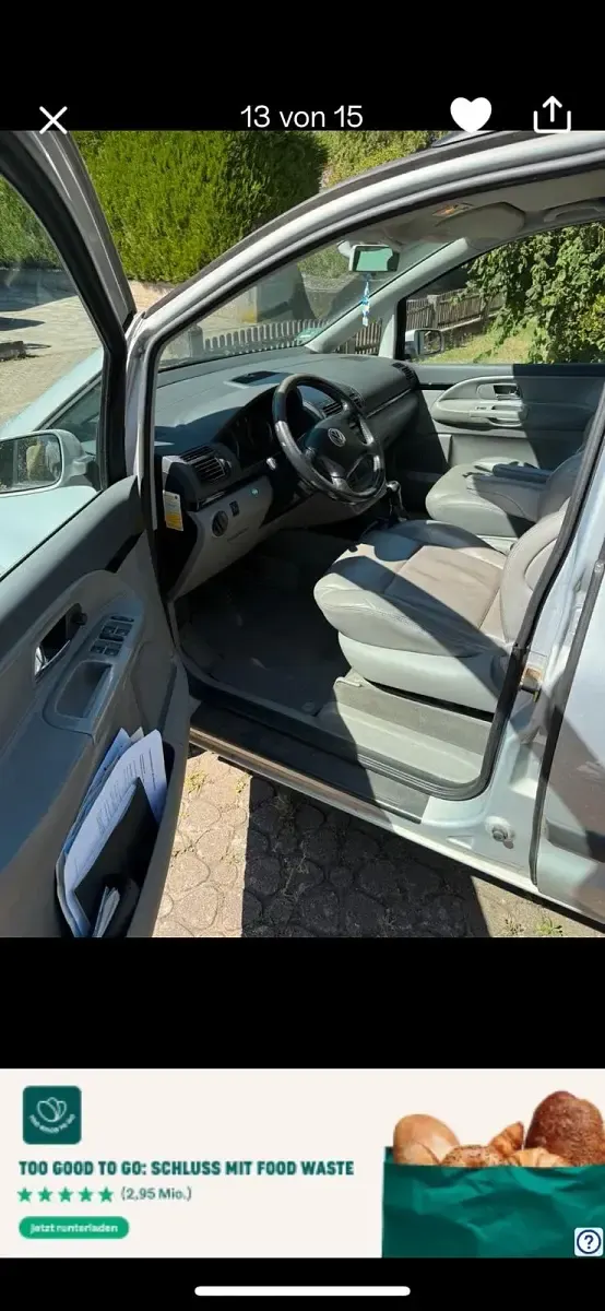 Gebraucht VW Sharan 150 PS (110 kW) 2001 Silber Van / Kleinbus