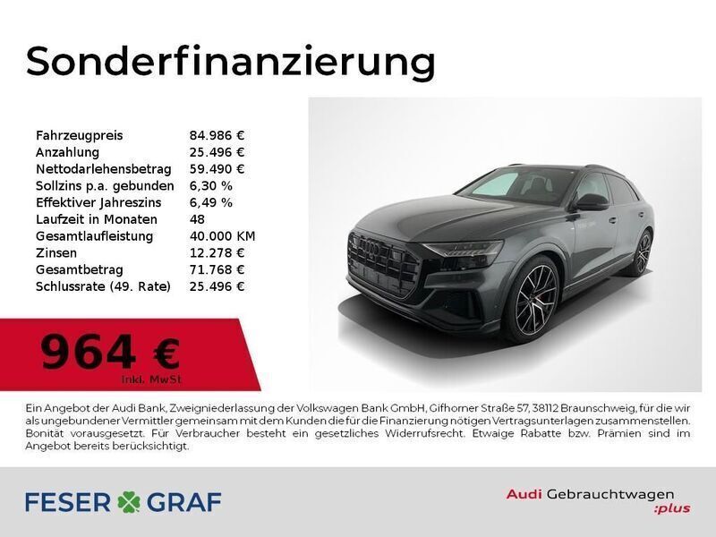 Daytonagrau perleffekt Gebraucht 2024 Audi Q8 Ambiente SUV | 84.986 € - Bild 1/1