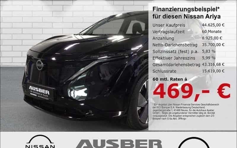 Schwarz Gebraucht 2023 Nissan Ariya Evolve SUV | 44.625 € (Fairer Preis) - Bild 1/4