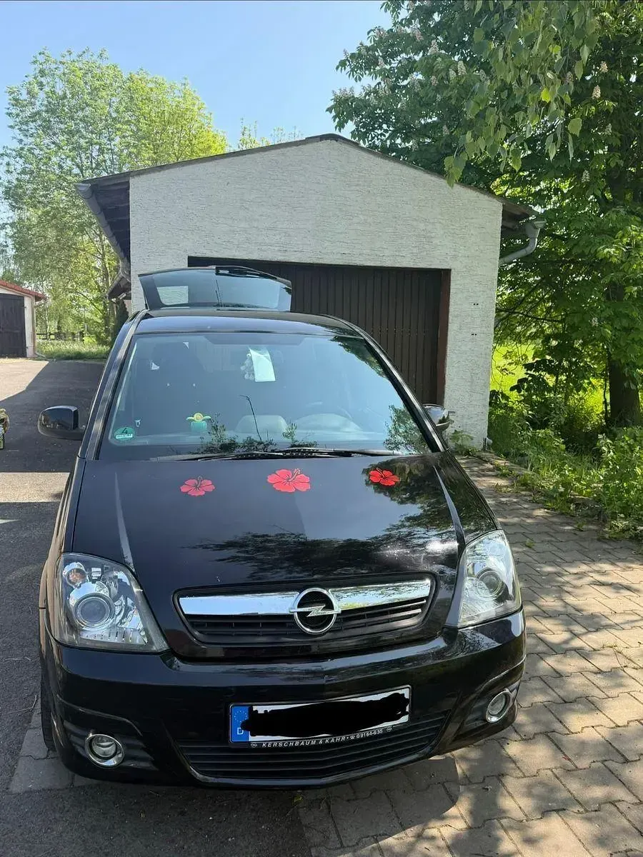 Gebraucht Opel Meriva 90 PS (66 kW) 2009 Schwarz Van / Kleinbus