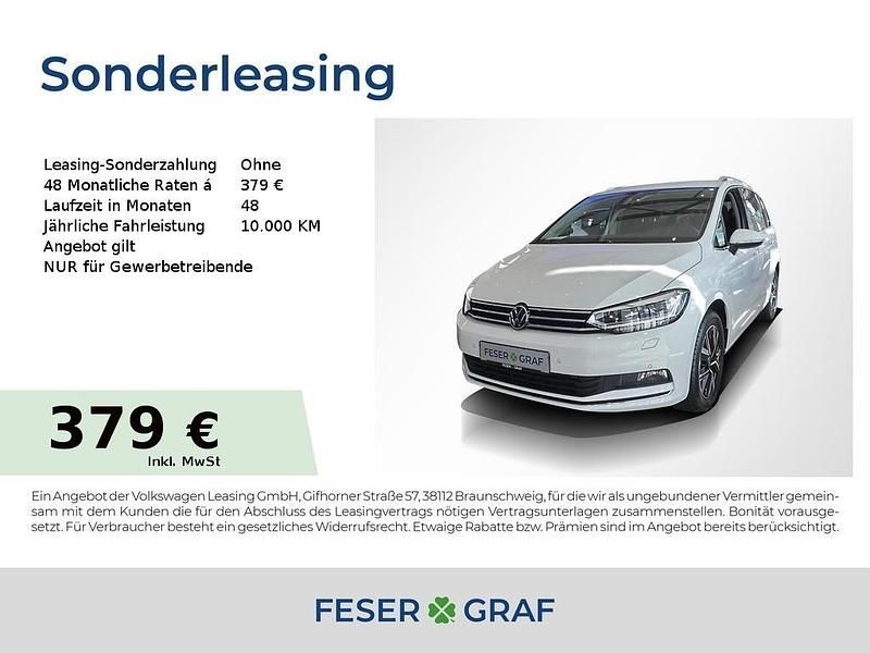 Pure white uni Neu 2025 VW Touran Highline Van / Kleinbus | 47.180 € - Bild 1/4