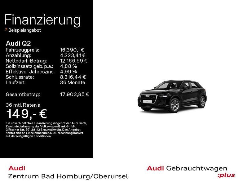 Gebraucht Audi Q2 110 PS (80 kW) 2022 Schwarz SUV