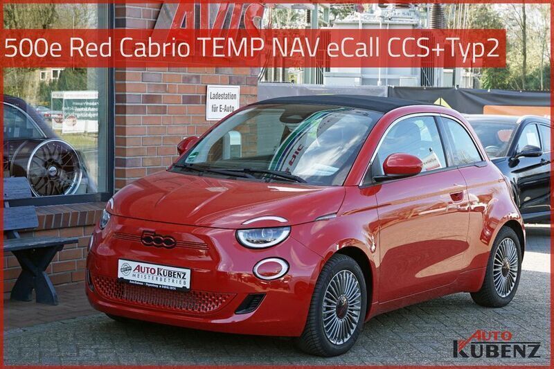 Rot Gebraucht 2022 Fiat 500e Red Cabrio | 24.990 € (Etwas zu teuer) - Bild 1/4