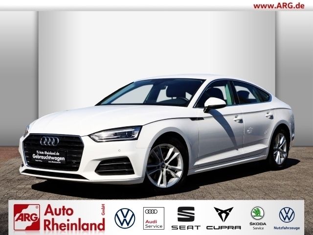 Weiss Gebraucht 2018 Audi A5 Sportback Comfort Kleinwagen | 17.441 € (Superpreis) - Bild 1/4