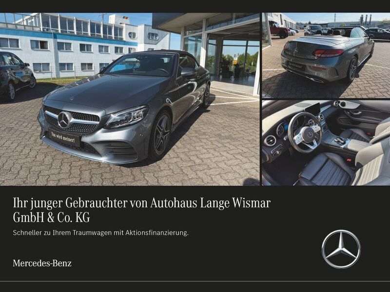 Grau Gebraucht 2019 Mercedes C400 AMG line Cabrio | 37.900 € (Guter Preis) - Bild 1/4