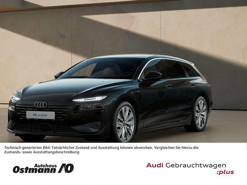 Schwarz (mythosschwarz) Gebraucht 2025 Audi A6 e-tron Ambiente Kombi | 59.350 € (Superpreis) - Bild 1/4