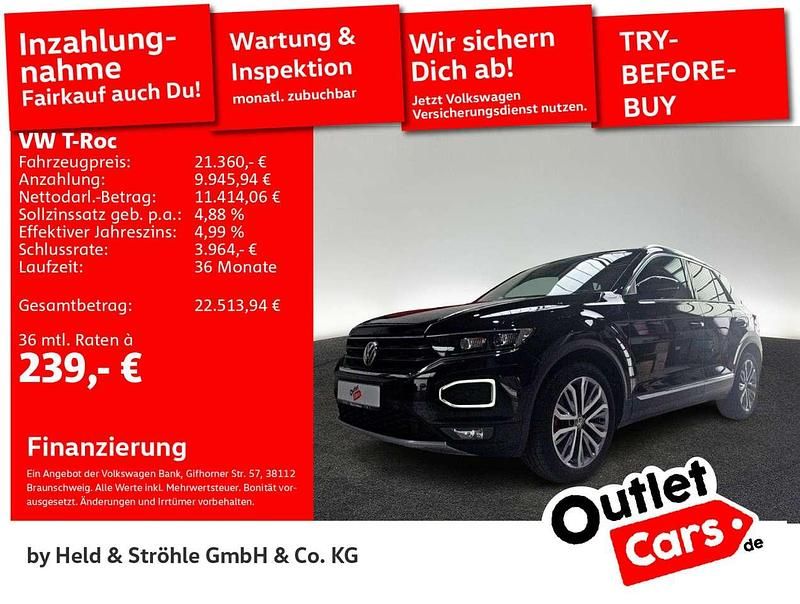 Deep black perleffekt Gebraucht 2018 VW T-Roc Sportline SUV | 21.360 € (Guter Preis) - Bild 1/3