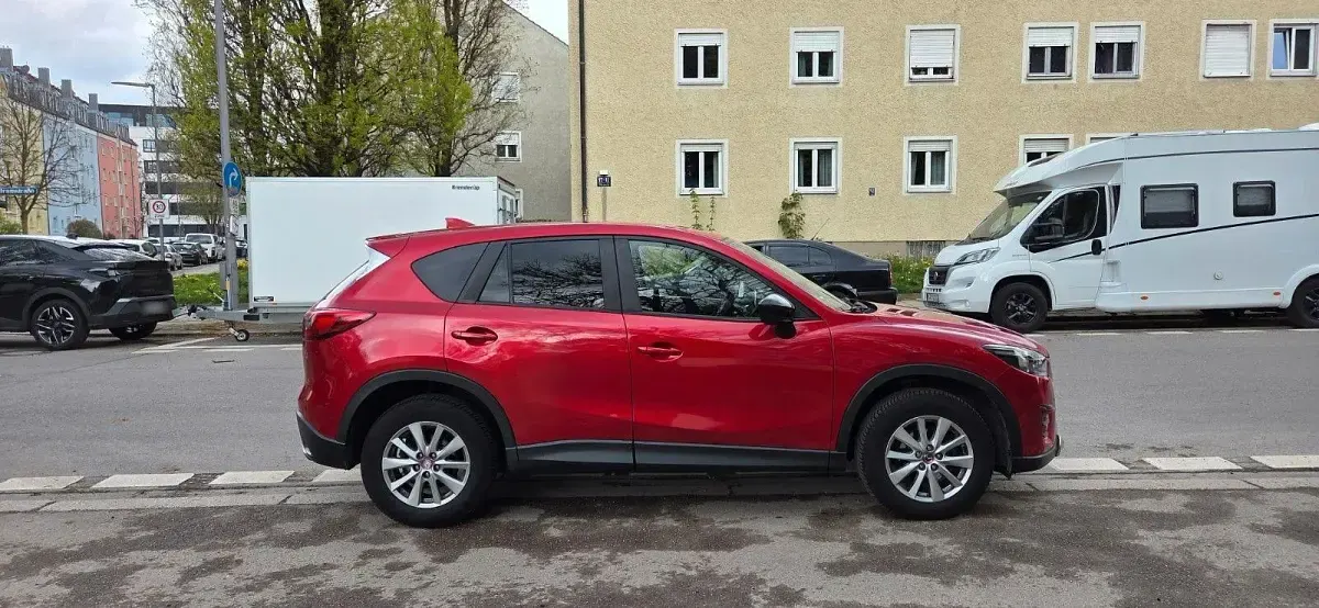 Gebraucht Mazda CX-5 Exclusive-Line 150 PS (110 kW) 2015 Rot SUV