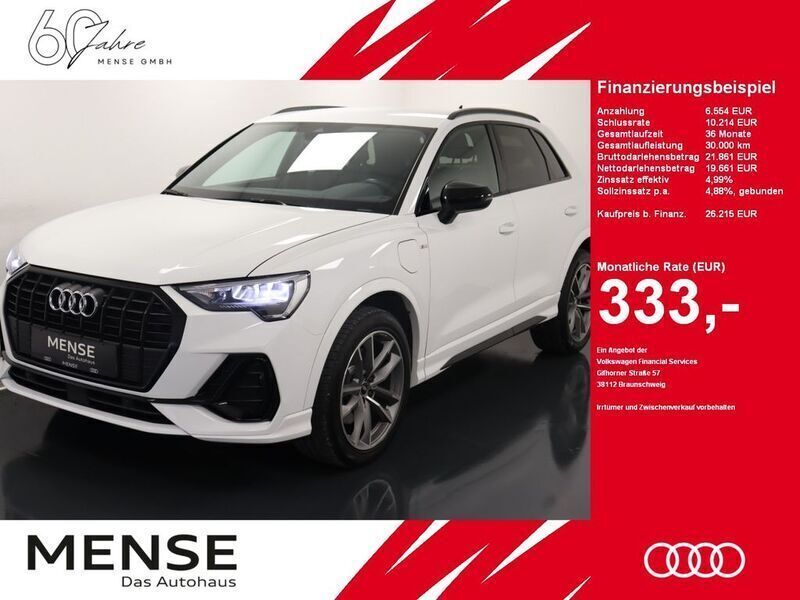 Ibisweiß Gebraucht 2021 Audi Q3 S-Line SUV | 26.215 € (Fairer Preis) - Bild 1/4