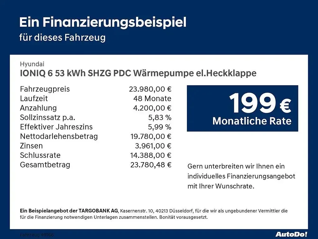 Gebraucht Hyundai Ioniq 6 111 kW (151 PS) 2023 Blau Limousine