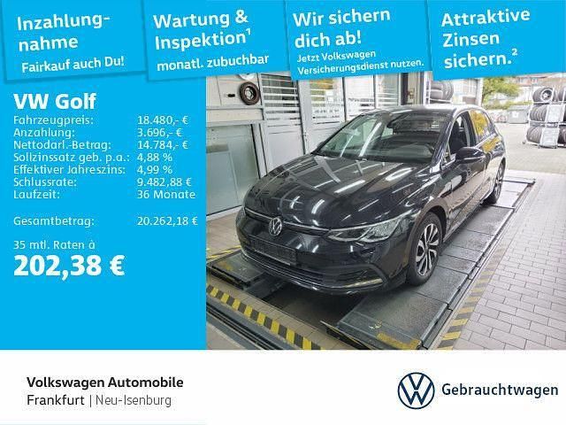 Schwarz Gebraucht 2021 VW Golf VIII Active Limousine | 18.480 € (Fairer Preis) - Bild 1/4