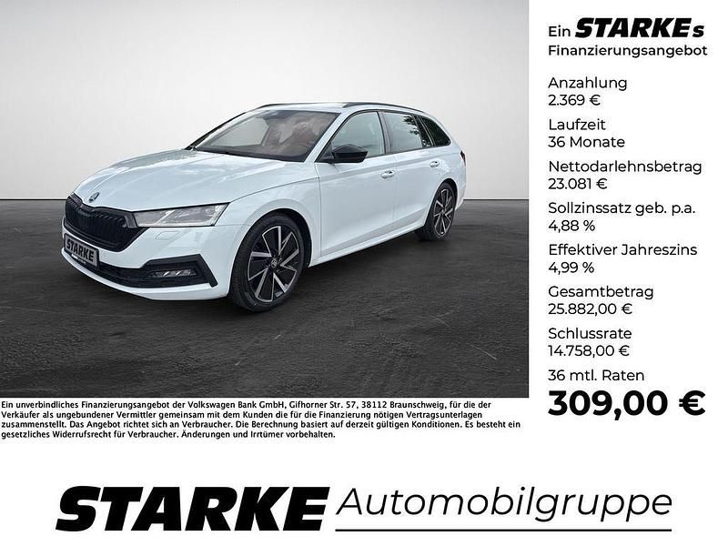 Moonweiss metallic Gebraucht 2021 Skoda Octavia Style Kombi | 25.450 € (Fairer Preis) - Bild 1/4