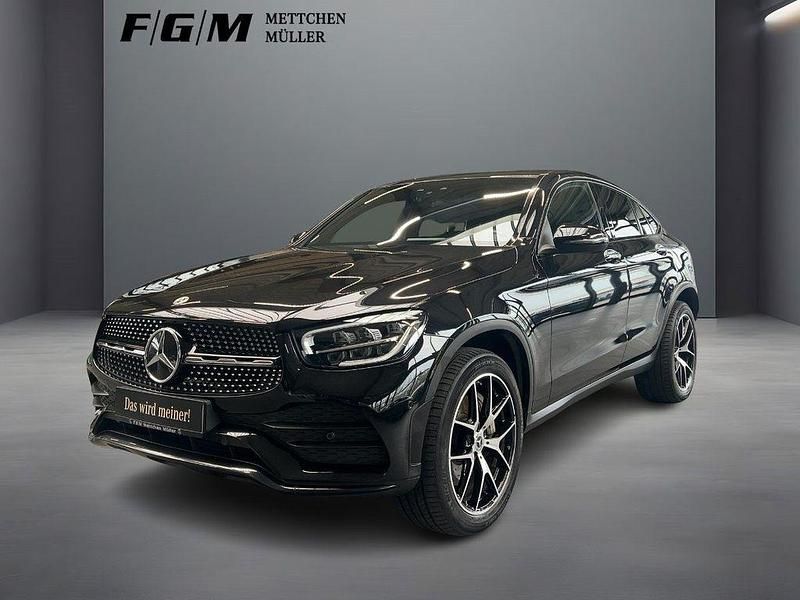 Gebraucht Mercedes GLC300e AMG line 320 PS (235 kW) 2022 Metalliclack obsidianschwarz m Coupé