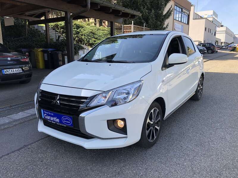 Islandweiss (s) Gebraucht 2022 Mitsubishi Space Star Select+ Kleinwagen | 9.990 € (Guter Preis) - Bild 1/4