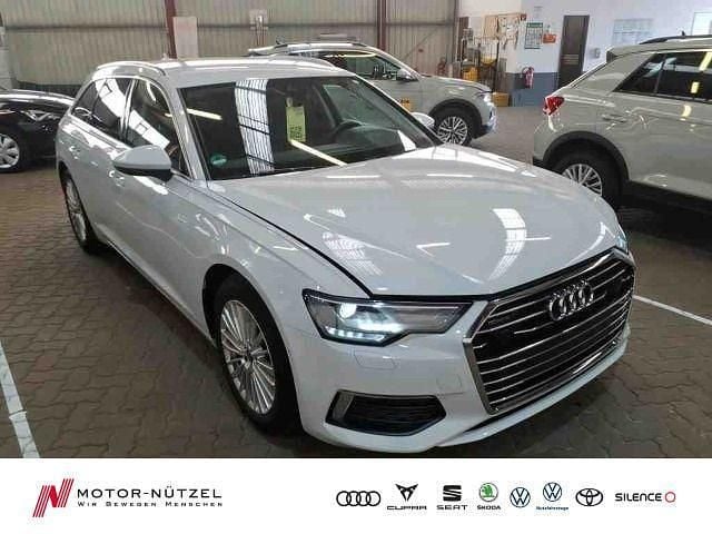 Gletscherweiß metallic Gebraucht 2023 Audi A6 Design Kombi | 36.930 € (Superpreis) - Bild 1/4