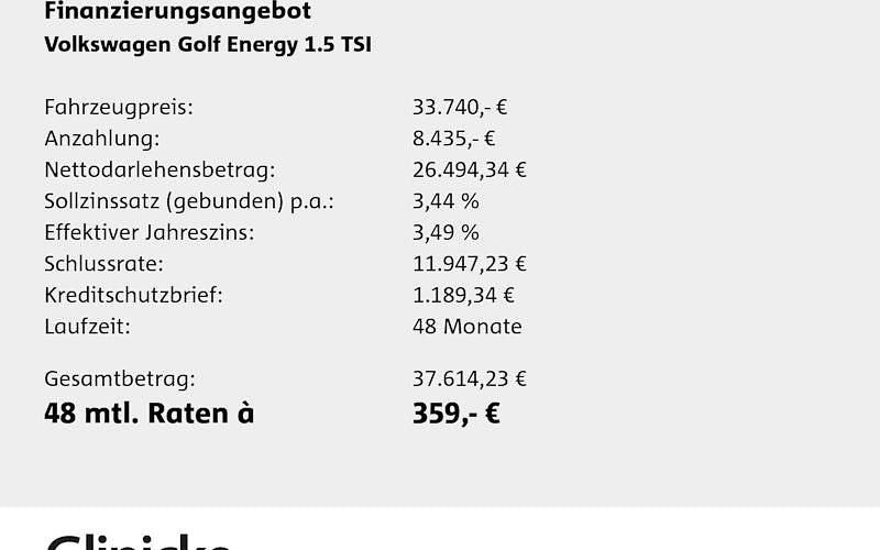 Neu VW Golf VIII 150 PS (110 kW) 2026 Grau Limousine