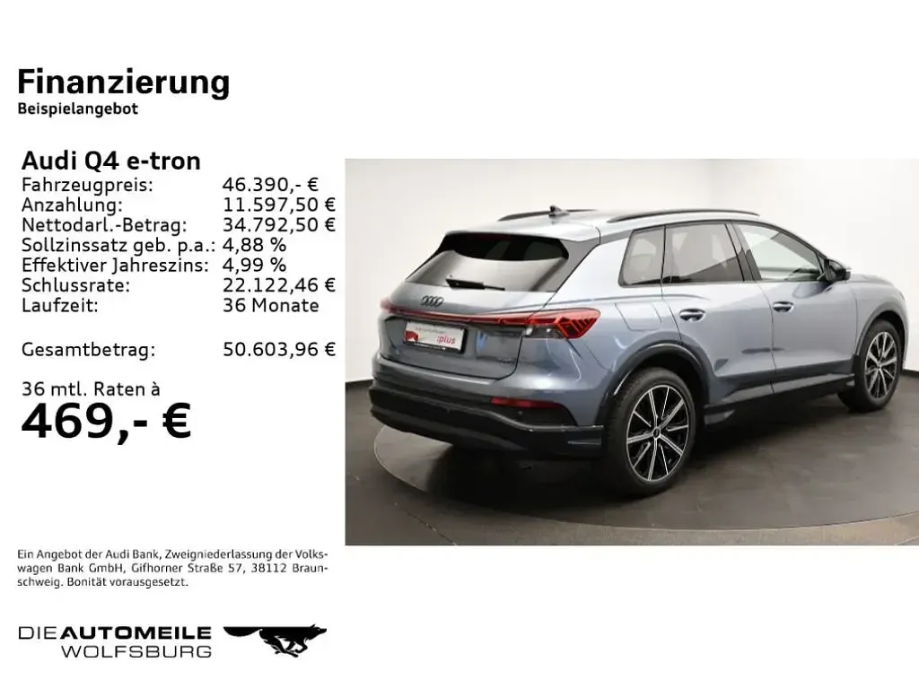 Gebraucht Audi e-tron Ambiente 210 kW (286 PS) 2025 Geysirblau metallic (metallic) SUV