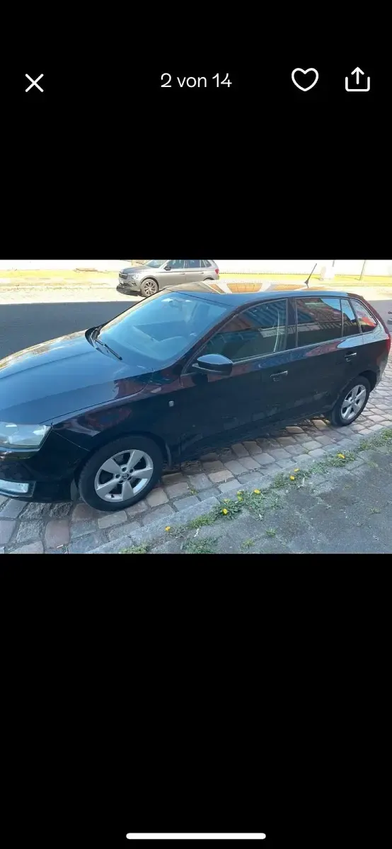 Gebraucht Skoda Rapid 90 PS (66 kW) 2014 Schwarz Kleinwagen