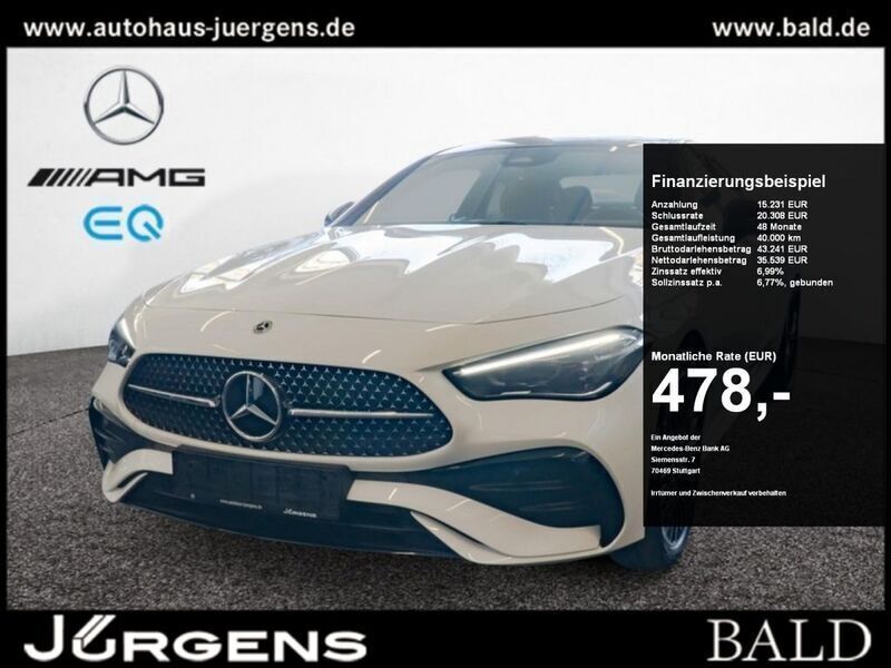 Weiss unilack polarweiss Gebraucht 2024 Mercedes CLE220 AMG Coupé | 55.490 € (Fairer Preis) - Bild 1/4
