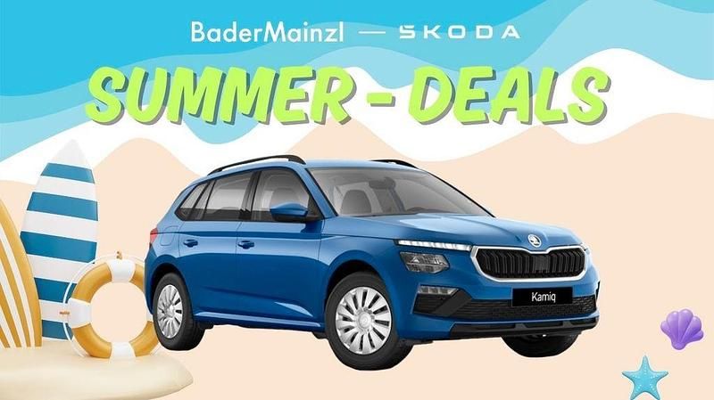 Blau Neu 2025 Skoda Kamiq Essence SUV | 17.330 € - Bild 1/4