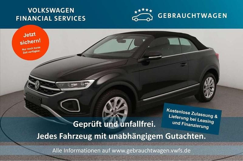 Deep black perleffekt Gebraucht 2023 VW T-Roc Cabriolet Style Cabrio | 27.600 € (Superpreis) - Bild 1/2