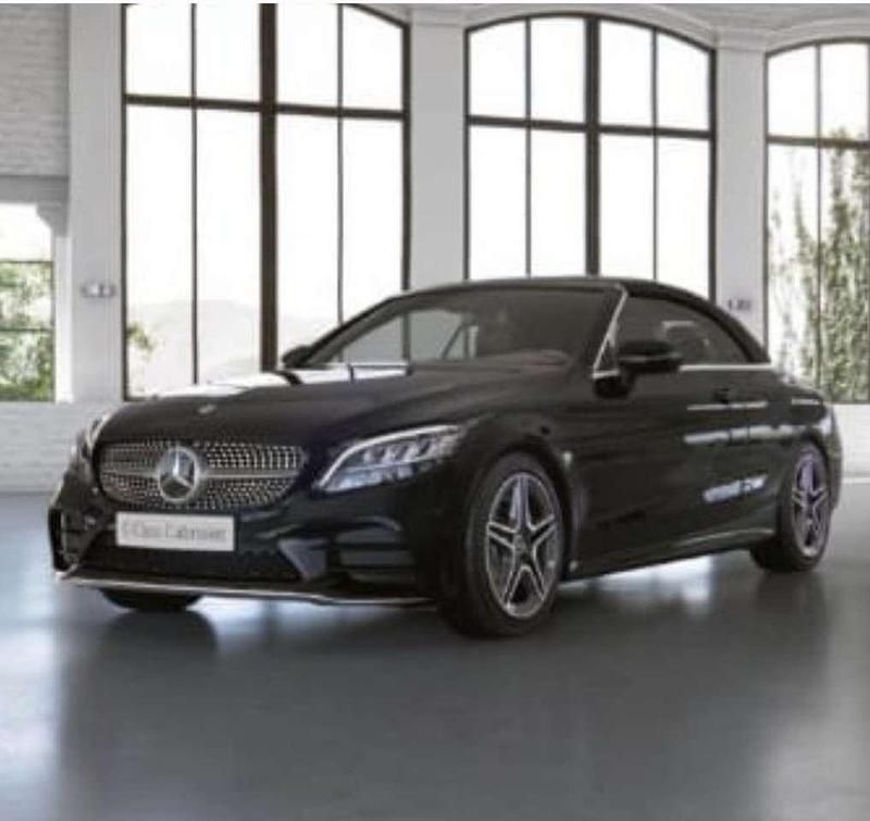 Schwarz Gebraucht 2021 Mercedes C220 AMG line Cabrio | 36.800 € (Fairer Preis) - Bild 1/1