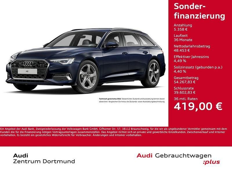 Firmamentblau metallic Gebraucht 2025 Audi A6 Advanced Kombi | 53.811 € (Guter Preis) - Bild 1/4