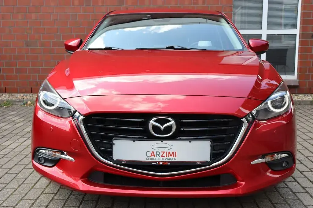 Gebraucht Mazda 3 Sports-Line 105 PS (77 kW) 2017 Rot Limousine