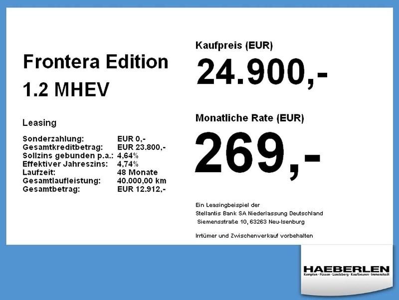 Neu Opel Frontera Edition 101 PS (74 kW) 2025 Khaki grün SUV