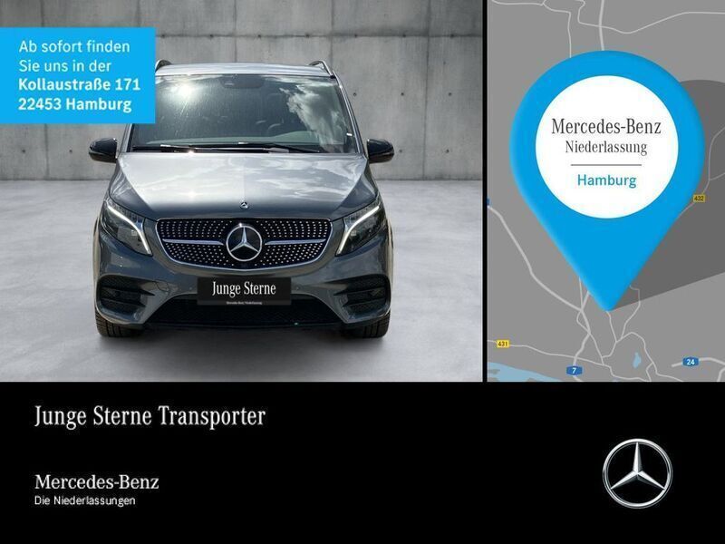 Grau Gebraucht 2022 Mercedes V300 Exclusive Van / Kleinbus | 71.280 € (Fairer Preis) - Bild 1/4
