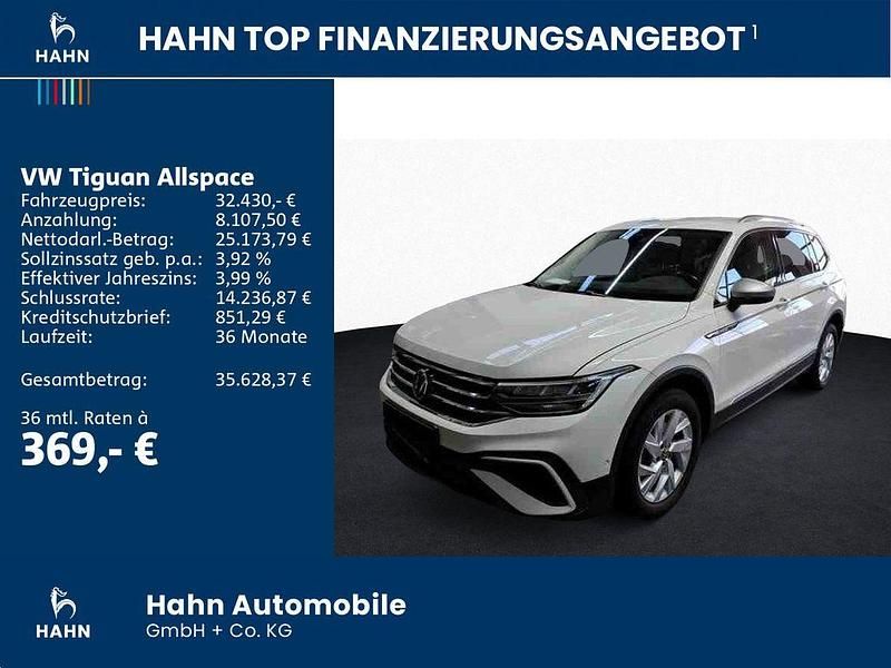 Gebraucht VW Tiguan Allspace Life 200 PS (147 kW) 2022 Weiß SUV