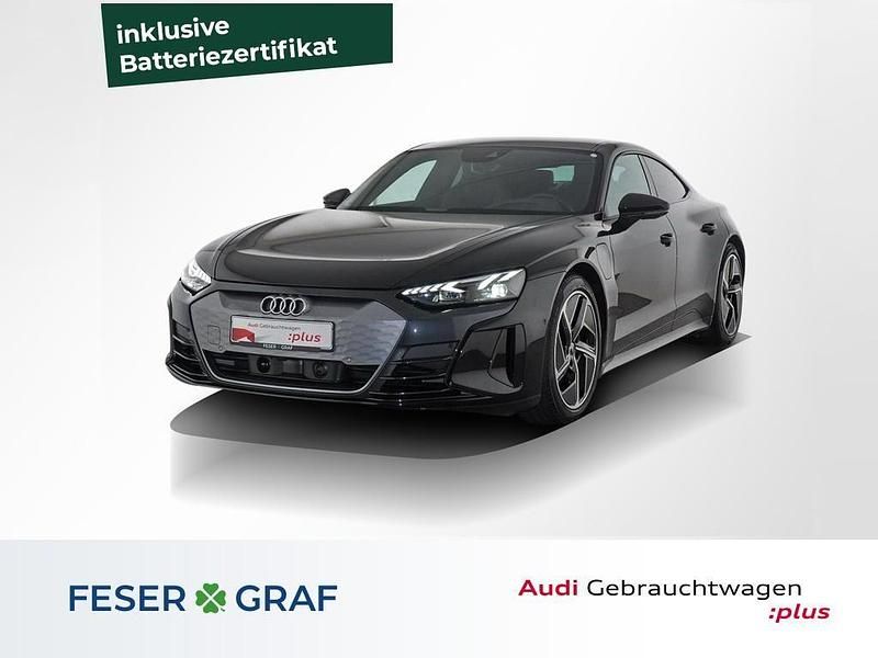 Mythosschwarz metallic Gebraucht 2023 Audi e-tron GT quattro Comfort Limousine | 59.555 € (Superpreis) - Bild 1/4