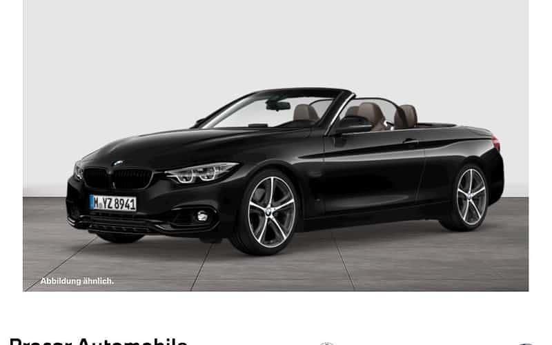 Schwarz Gebraucht 2019 BMW 440 Sport Line Cabrio | 32.999 € (Fairer Preis) - Bild 1/4