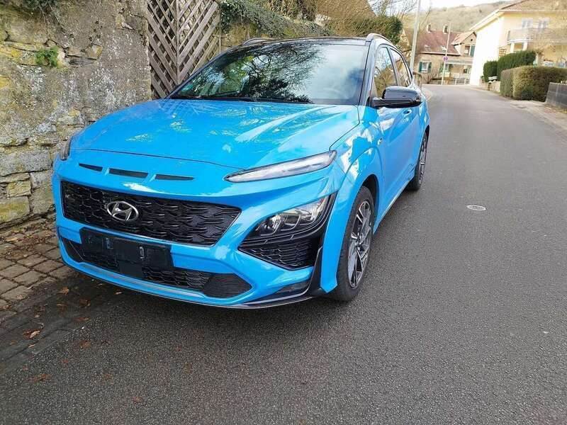 Blau Gebraucht 2022 Hyundai Kona N Line SUV | 18.950 € (Fairer Preis) - Bild 1/4