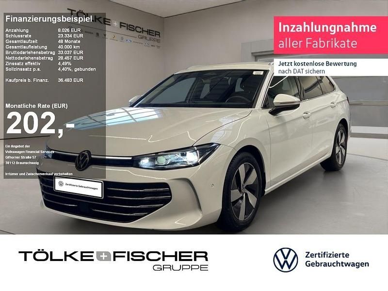 Pure white Gebraucht 2024 VW Passat Elegance Kombi | 36.483 € (Superpreis) - Bild 1/4