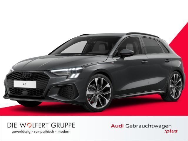 Grau Gebraucht 2024 Audi A3 Sportback S-Line Limousine | 39.449 € (Teuer) - Bild 1/4