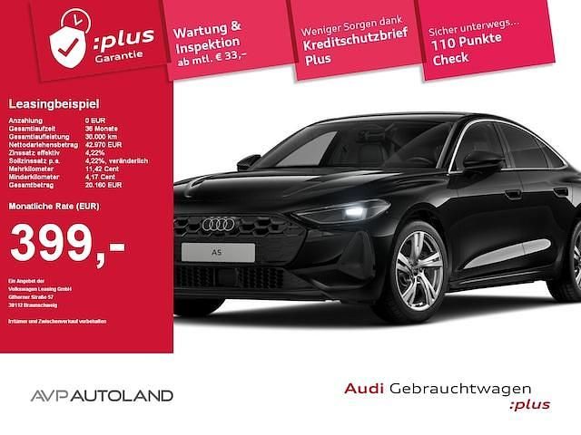 Mythosschwarz Gebraucht 2025 Audi A5 Business Coupé | 42.743 € (Superpreis) - Bild 1/4